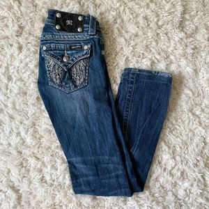 Miss Me Bling Sequin Straight Leg Jeans '